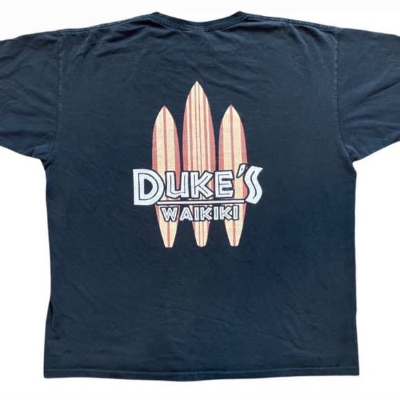 Other - VTG Dukes Waikiki Surfboard Anvil Tee Crew Neck Short Sleeve 2X Faded Distressed